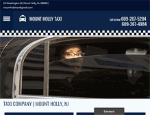 Tablet Screenshot of mounthollytaxi.com